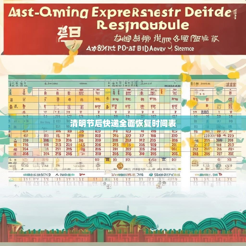 清明节后快递全面恢复时间表